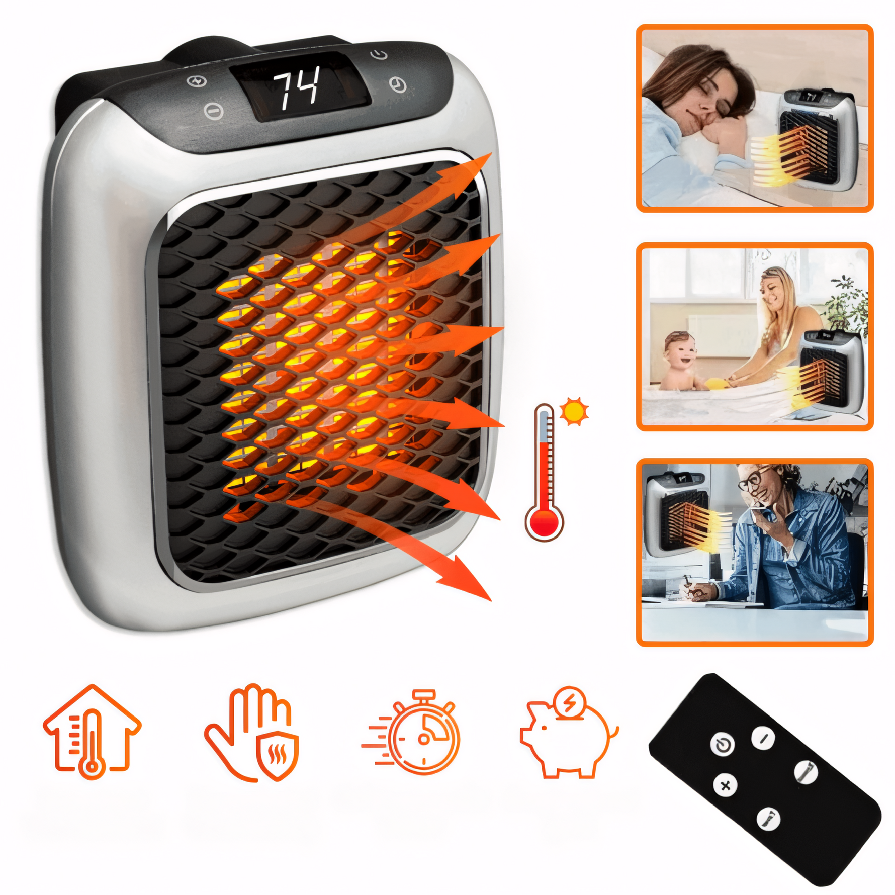 Energieeffiziente und umweltfreundliche elektrische Heizung EcoWarmth
