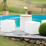 Modern LED cube lighting for garden and balcony with remote control