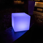 Modern LED cube lighting for garden and balcony with remote control
