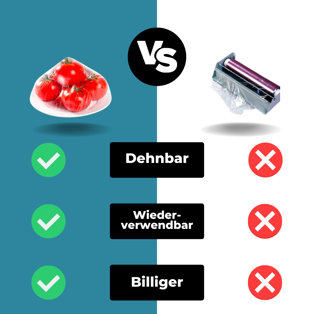 FrischeKeeper Beutel - 100 wiederverwendbare Frischhaltebeutel