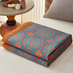 Lightweight reversible cotton summer blanket