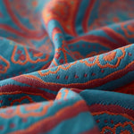 Lightweight reversible cotton summer blanket
