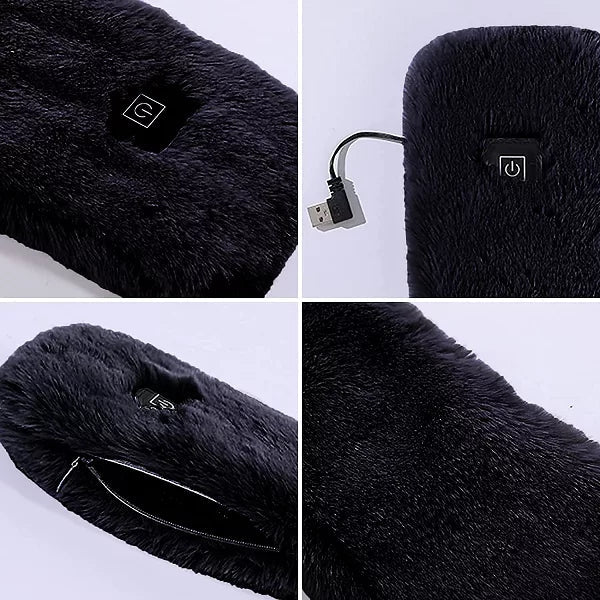 Wärmeschmeichler Fleece-Schal – USB-betriebene Heizfunktion
