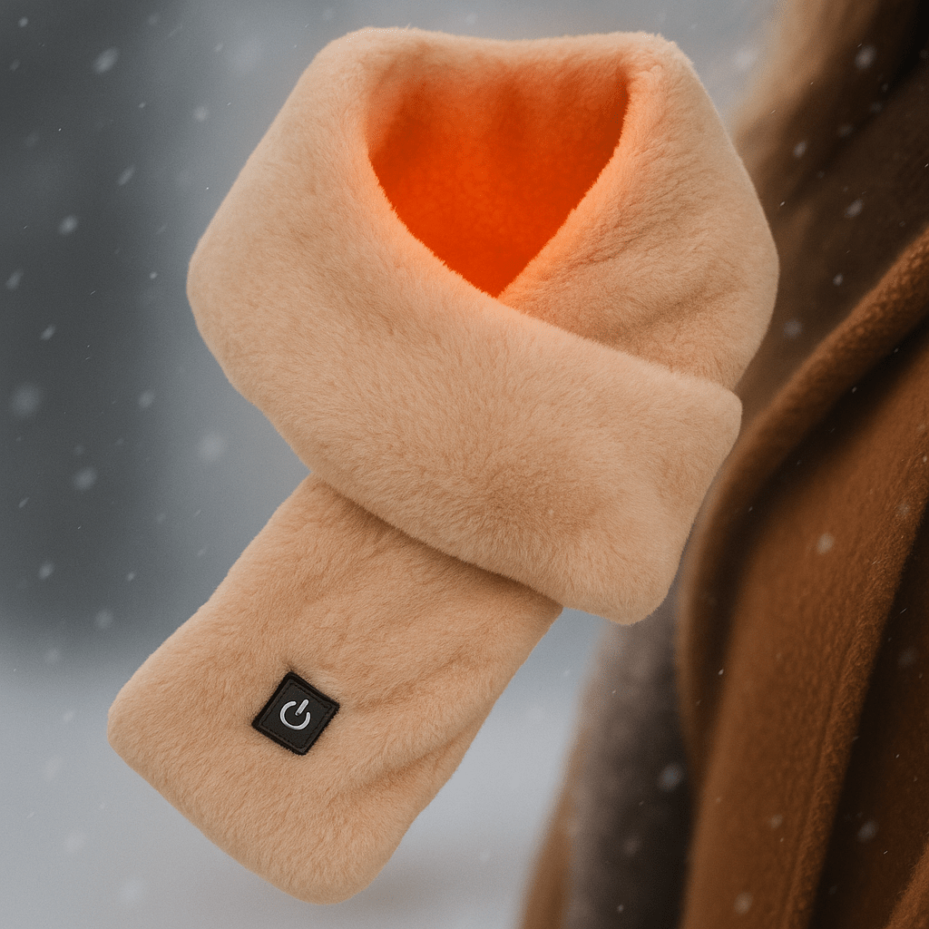 Wärmeschmeichler Fleece-Schal – USB-betriebene Heizfunktion