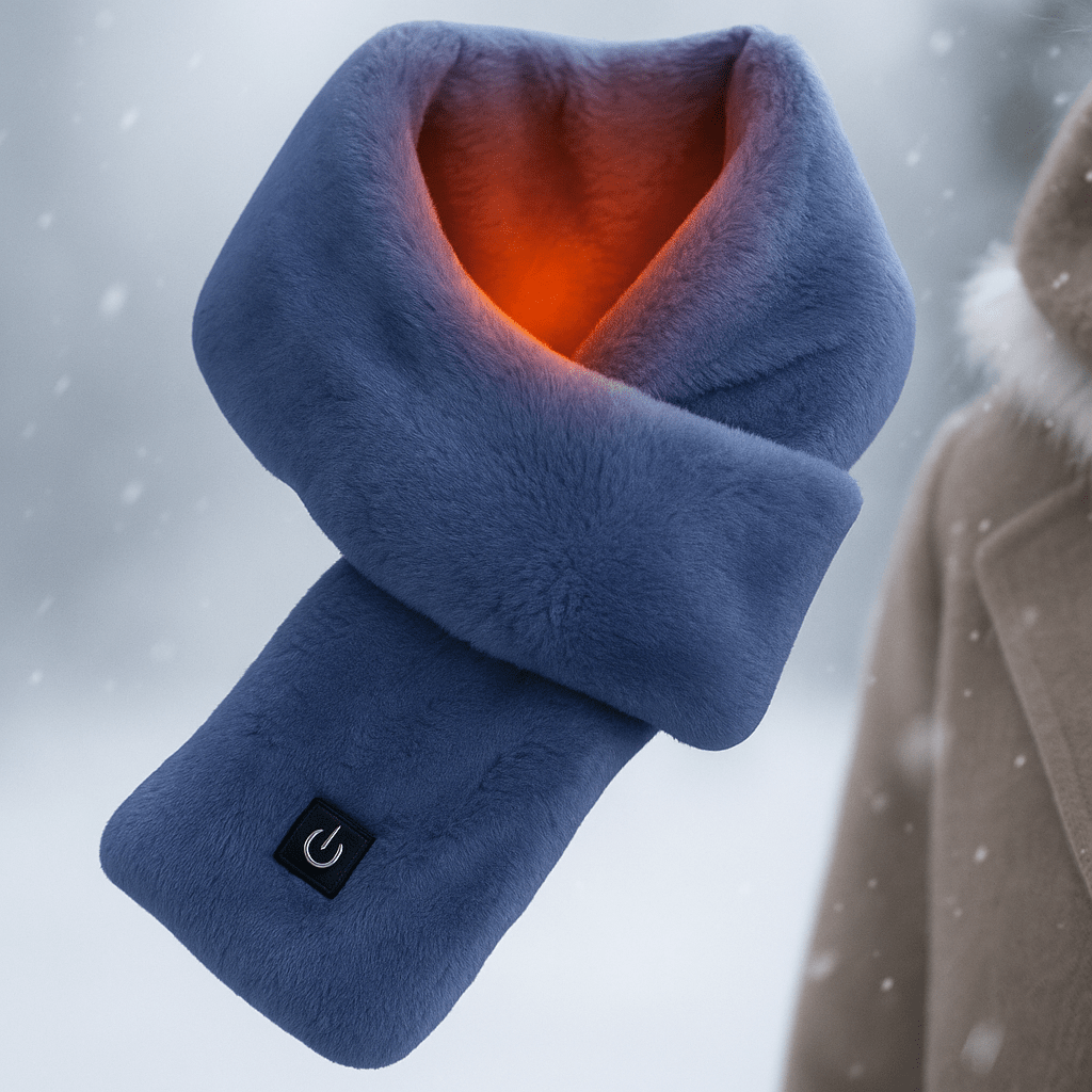 Wärmeschmeichler Fleece-Schal – USB-betriebene Heizfunktion