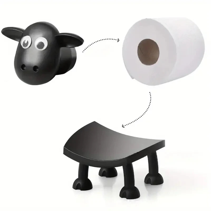 Charmanter Schaf-Toilettenpapierhalter für Ihr Badezimmer