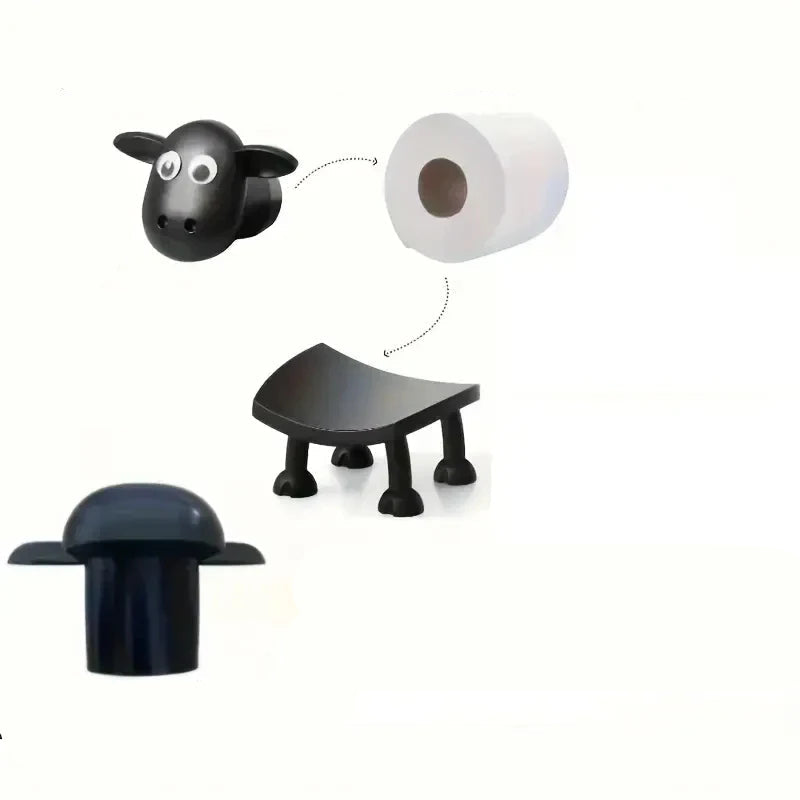Charmanter Schaf-Toilettenpapierhalter für Ihr Badezimmer