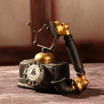 Antique Telephone Decoration - Nostalgic Retro Table Decoration for Home and Office