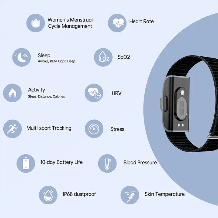 Activity Tracker with Heart Rate Monitor and Pedometer – Discreet Fitness Tracker
