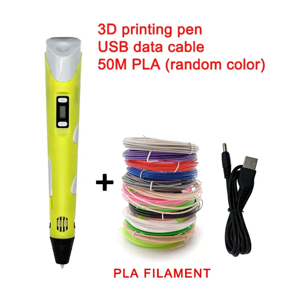 3D Drawing Pen Adjustable Temperature & LCD Display