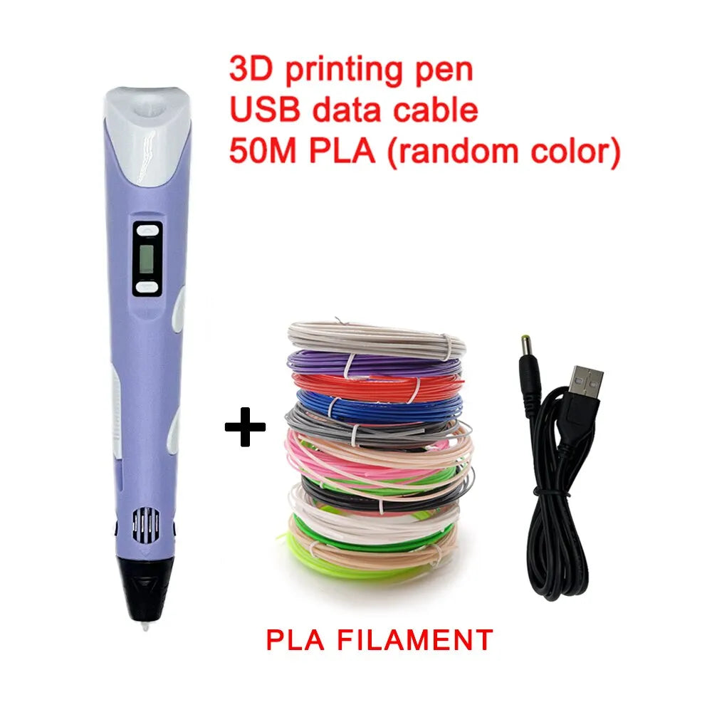 3D Drawing Pen Adjustable Temperature & LCD Display