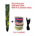 3D Drawing Pen LCD & Adjustable Temperature PLA Compatible