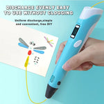 3D Drawing Pen LCD & Adjustable Temperature PLA Compatible