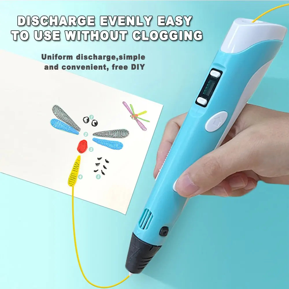 3D Drawing Pen LCD Display & Adjustable Temperature