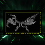 3D Mantis Kit Stainless Steel Movable Joints & Magnetic LED