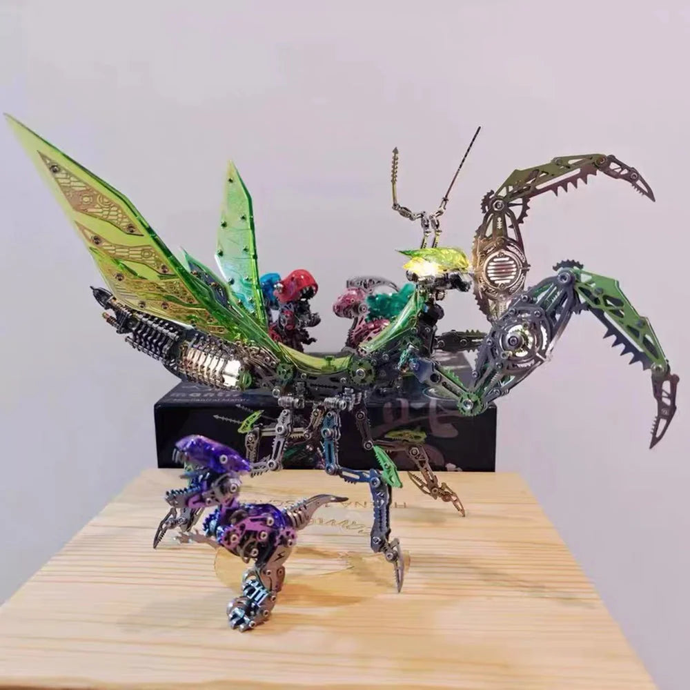 3D Mantis Kit Stainless Steel Movable Joints & Magnetic LED