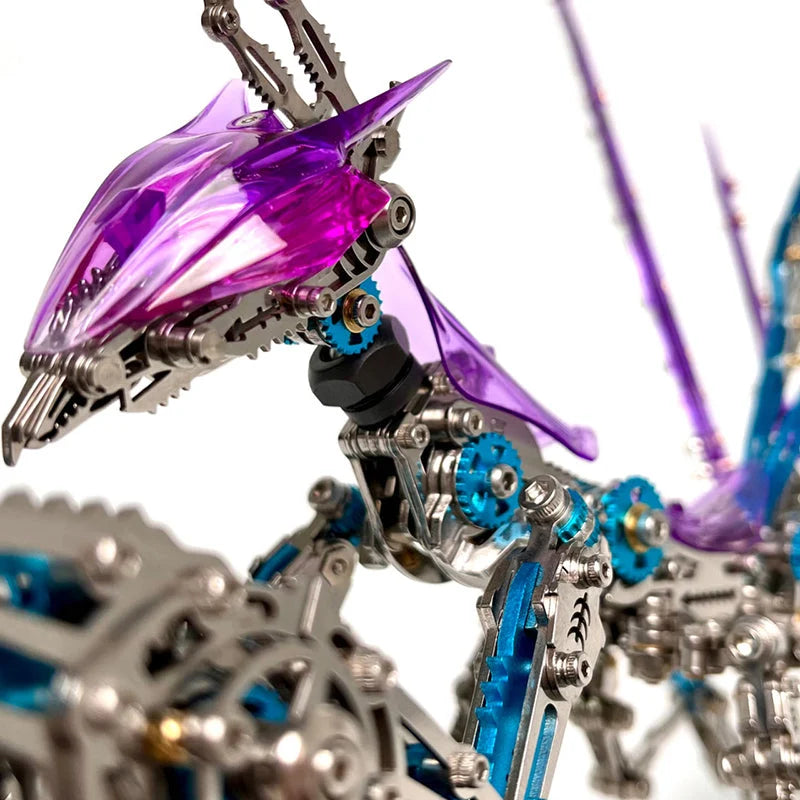 3D Mantis Kit Stainless Steel Movable Joints & Magnetic LED