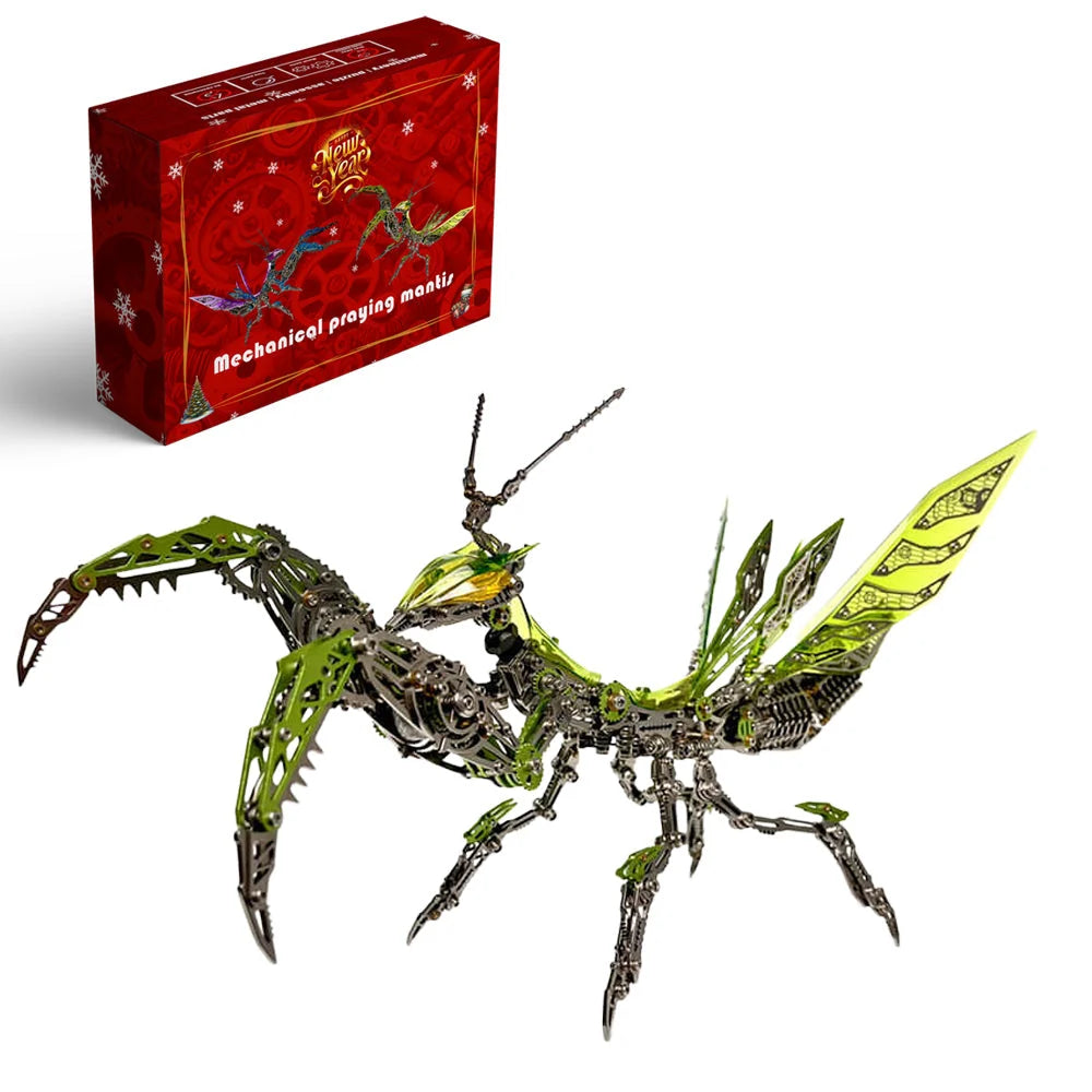 3D Mantis Kit Stainless Steel Movable Joints & Magnetic LED