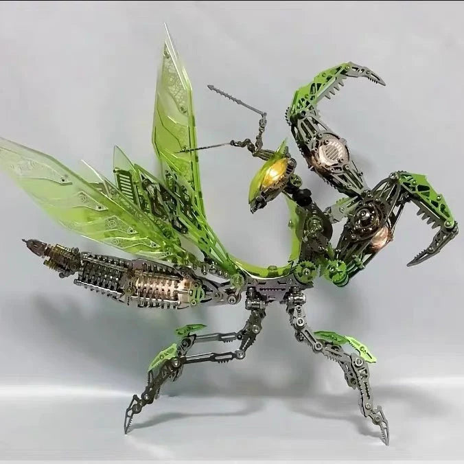 3D Mantis Kit Stainless Steel Movable Joints & Magnetic LED