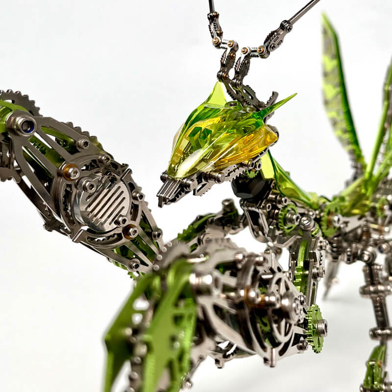 3D Mantis Kit Stainless Steel Movable Joints & Magnetic LED