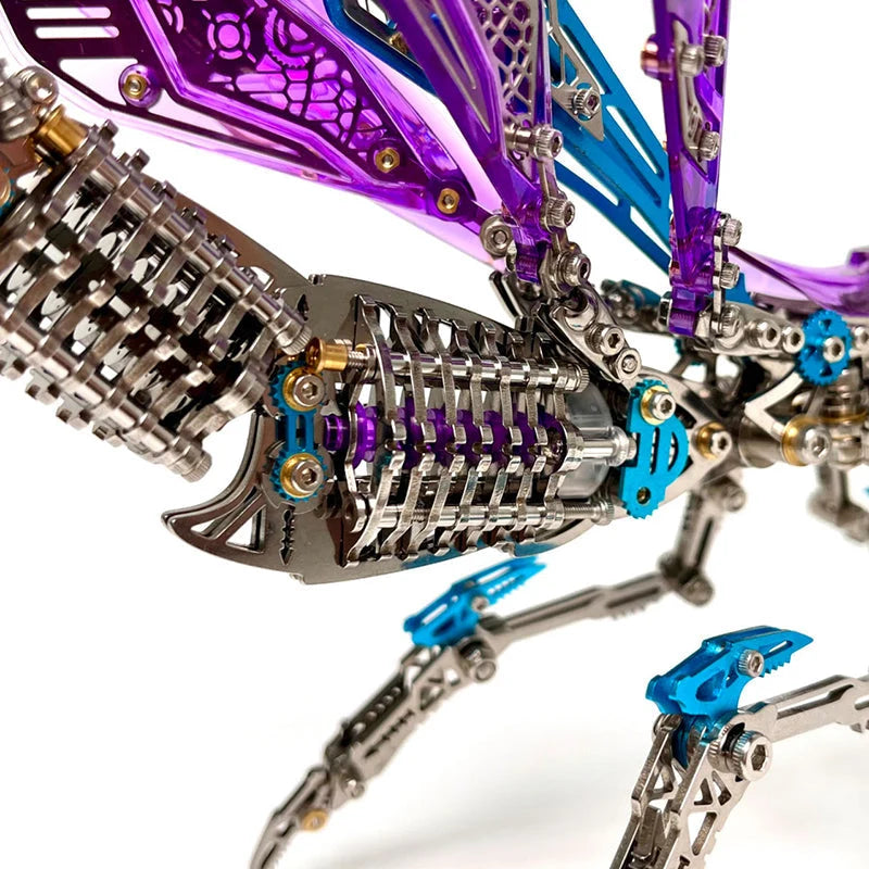 3D Mantis Kit Stainless Steel Movable Joints & Magnetic LED