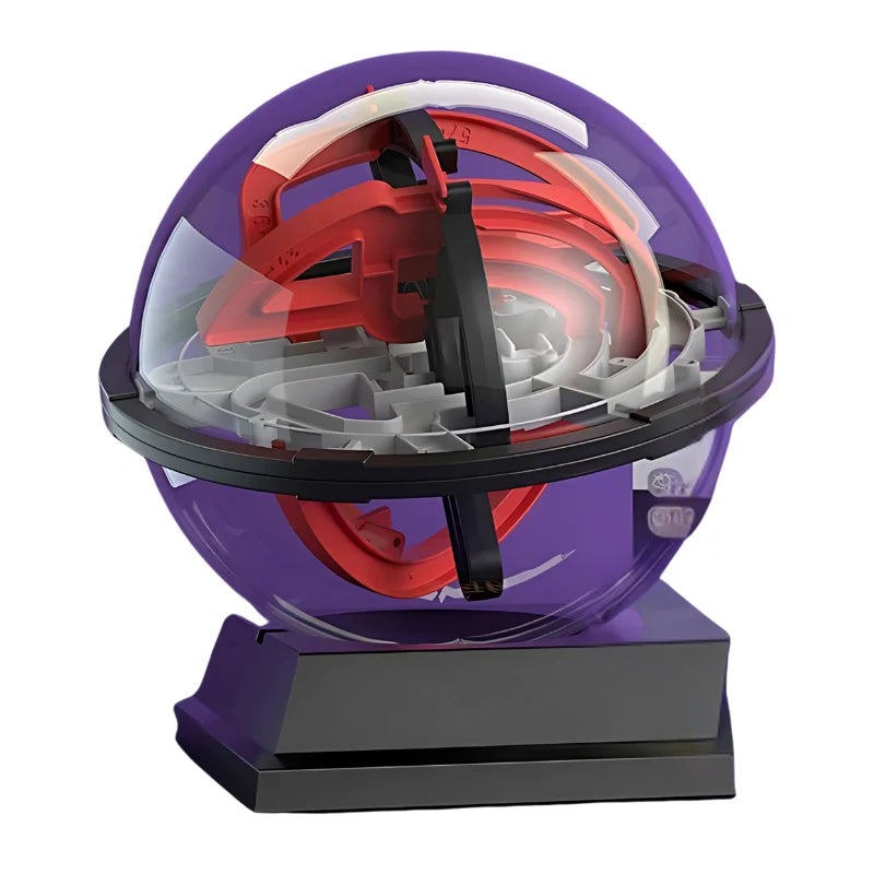 3D Maze Puzzle Ball Transparent Numbered Paths Four Difficulty Levels
