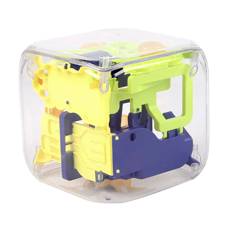 3D Maze Puzzle Ball Transparent Numbered Paths Four Difficulty Levels