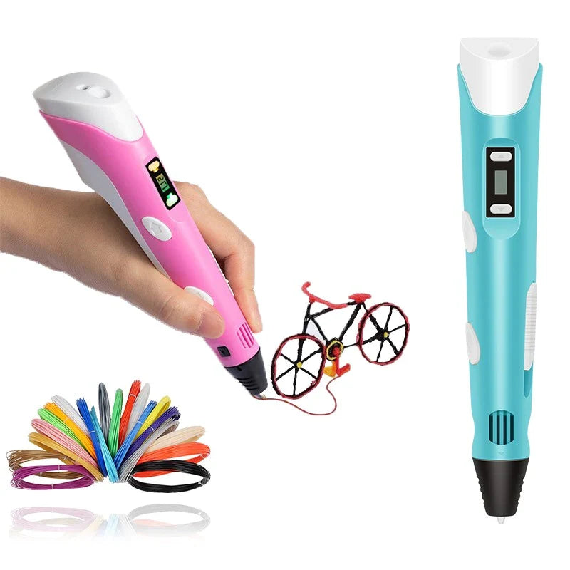 3D Pen Adjustable Temperature & Speed Automatic Standby