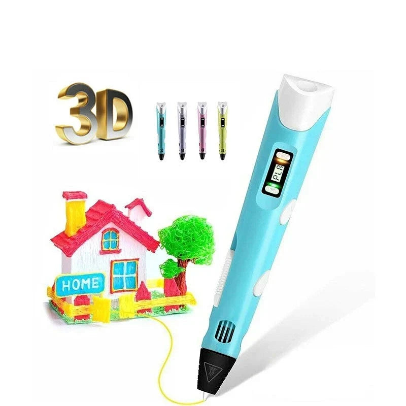 3D Pen Adjustable Temperature & Speed Automatic Standby