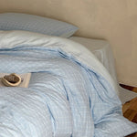 4-Piece Bedding Set Cotton Percale Quilted Comforter