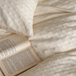 4-Piece Bedding Set Cotton Percale Quilted Comforter
