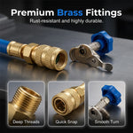 AC Refill Hose R134A R12 R22 0-350 PSI Gauge