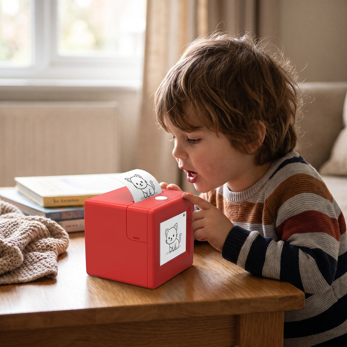 AI Drawing Printer Voice-Activated Inkless Thermal Sticker Printing