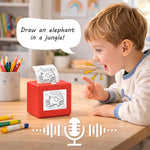 AI Drawing Printer Voice-Activated Inkless Thermal Sticker Printing