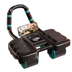 Ab Roller Four-Wheel Automatic Rebound With Padded Elbow Supports