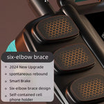 Ab Roller Four-Wheel Automatic Rebound With Padded Elbow Supports