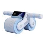 Ab Roller Non-Slip Wheels Automatic Recoil Adjustable Resistance