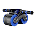 Ab Roller Non-Slip Wheels Automatic Recoil Adjustable Resistance