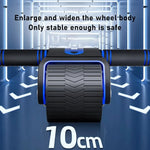 Ab Roller Non-Slip Wheels Automatic Recoil Adjustable Resistance