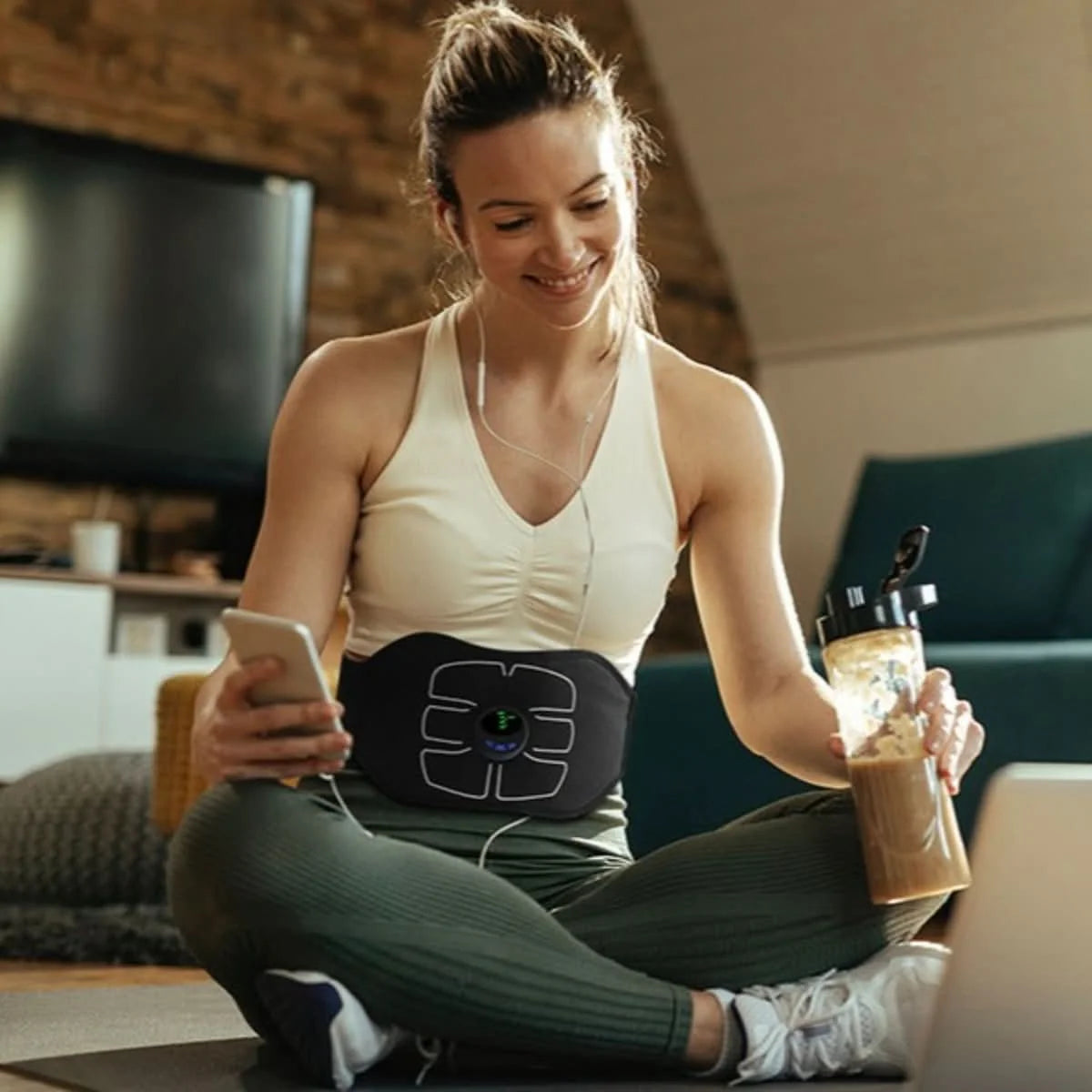 Ab Trainer EMS Muscle Stimulator Six Adjustable Modes