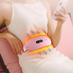Abdominal Massage Pad Graphene Heating Vibration USB Rechargeable