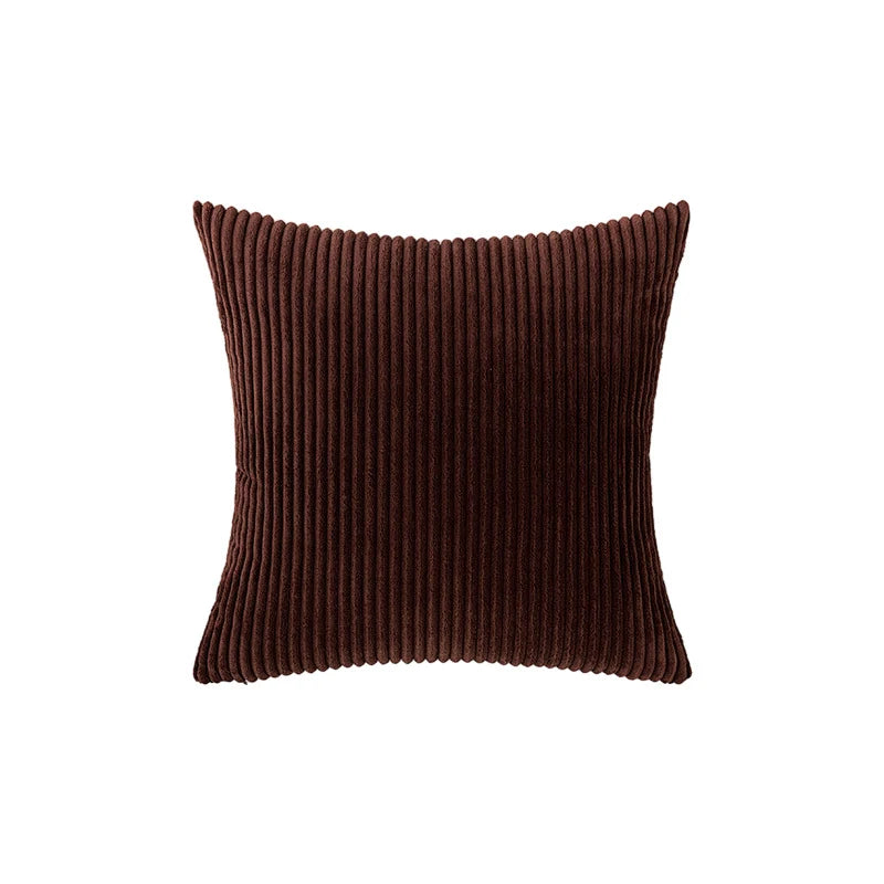 Accent Pillow Cover Deep-Channel Ribbed Corduroy Concealed Zipper