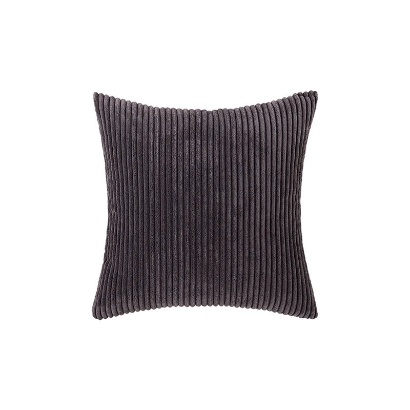 Accent Pillow Cover Deep-Channel Ribbed Corduroy Concealed Zipper