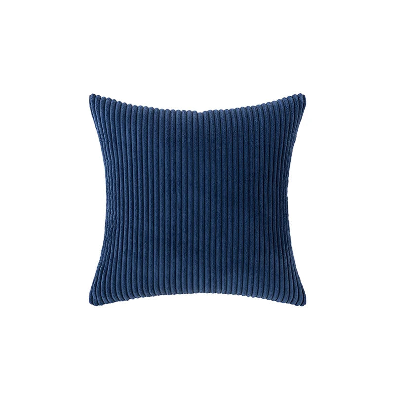 Accent Pillow Cover Deep-Channel Ribbed Corduroy Concealed Zipper