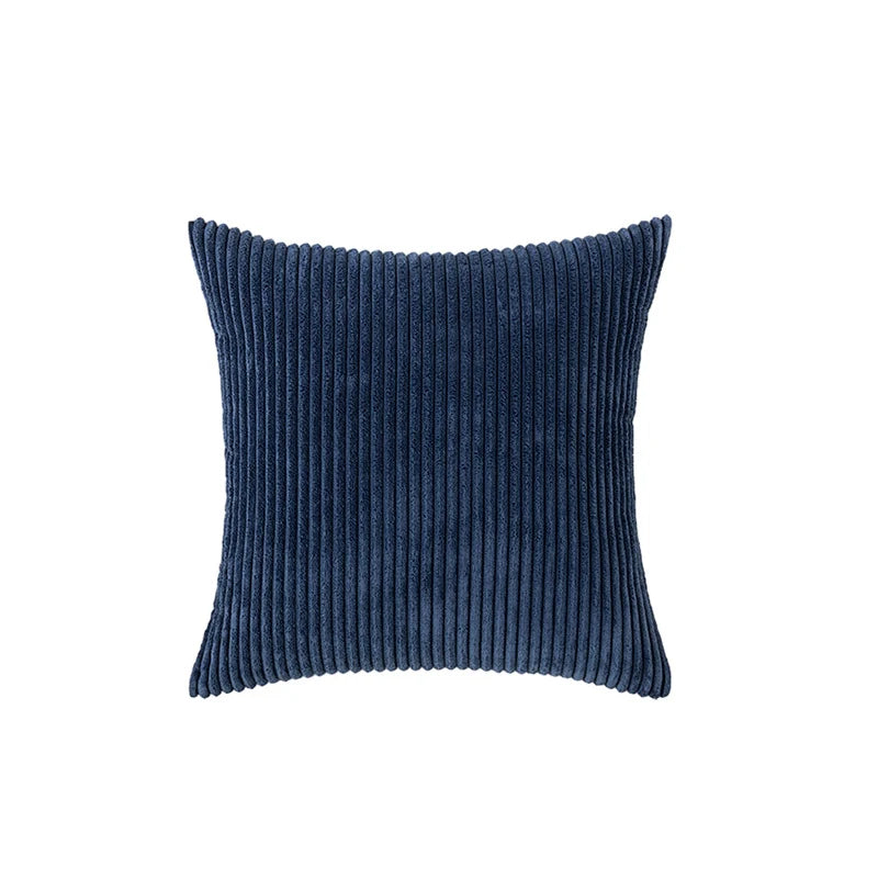 Accent Pillow Cover Deep-Channel Ribbed Corduroy Concealed Zipper