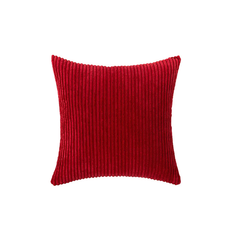 Accent Pillow Cover Deep-Channel Ribbed Corduroy Concealed Zipper