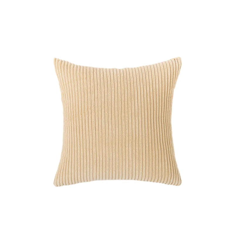 Accent Pillow Cover Deep-Channel Ribbed Corduroy Concealed Zipper