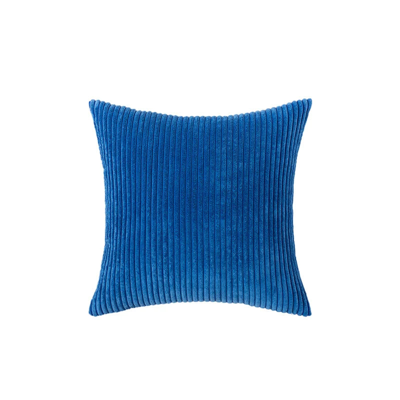 Accent Pillow Cover Deep-Channel Ribbed Corduroy Concealed Zipper