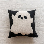 Accent Pillow Cover Handcrafted Hooked Chenille Cotton-Blend Hidden Zipper