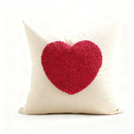 Accent Pillow Cover Tufted Hooked Texture & Tassel Corners